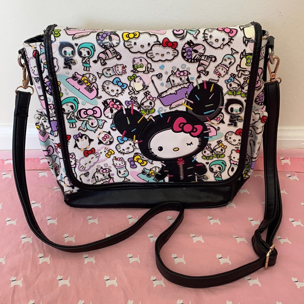Rare Tokidoki for Hello Kitty crossbody purse bag
